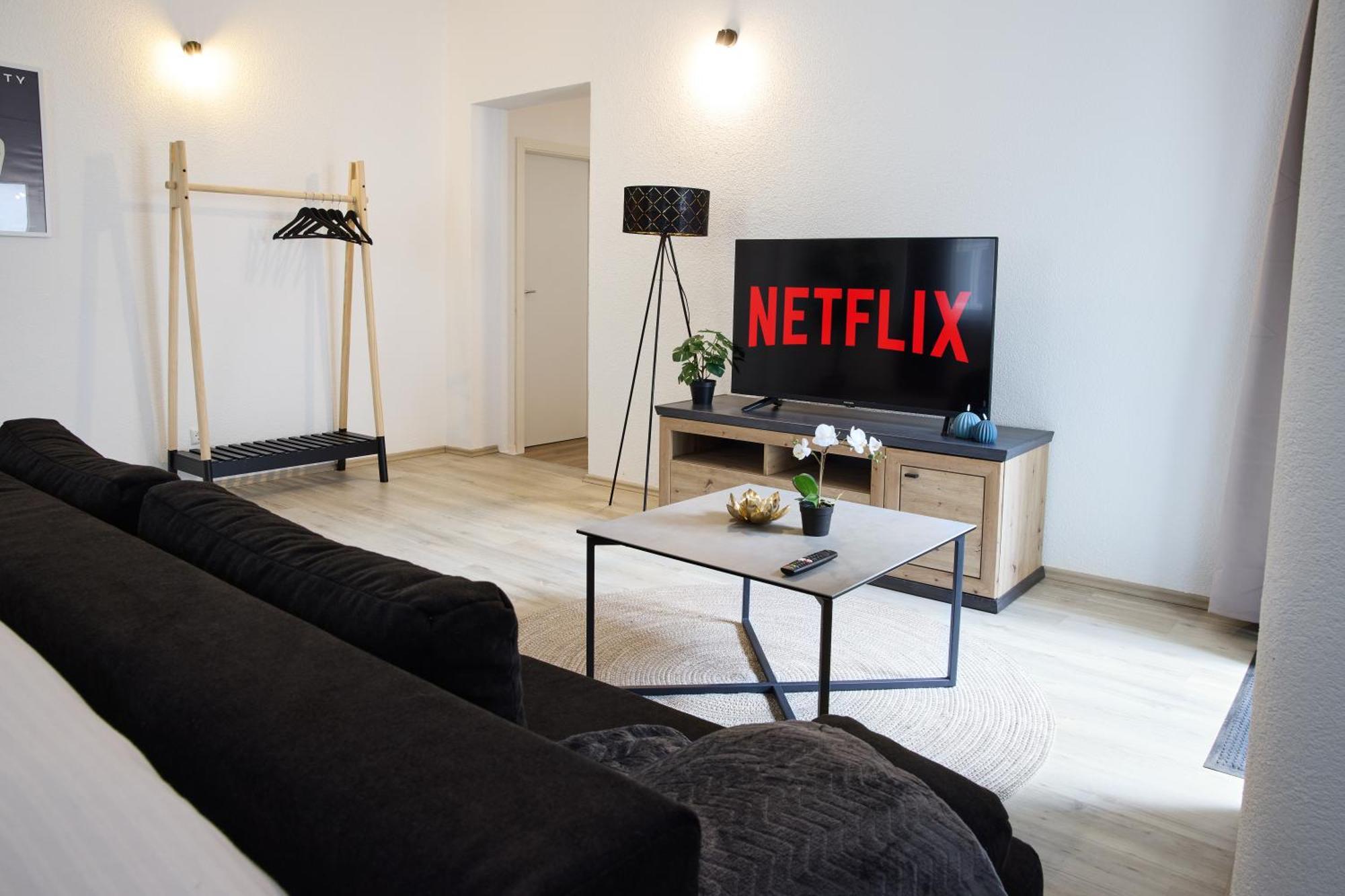 Idee Living City-Apartment - Terrasse - Netflix Mannheim Bagian luar foto